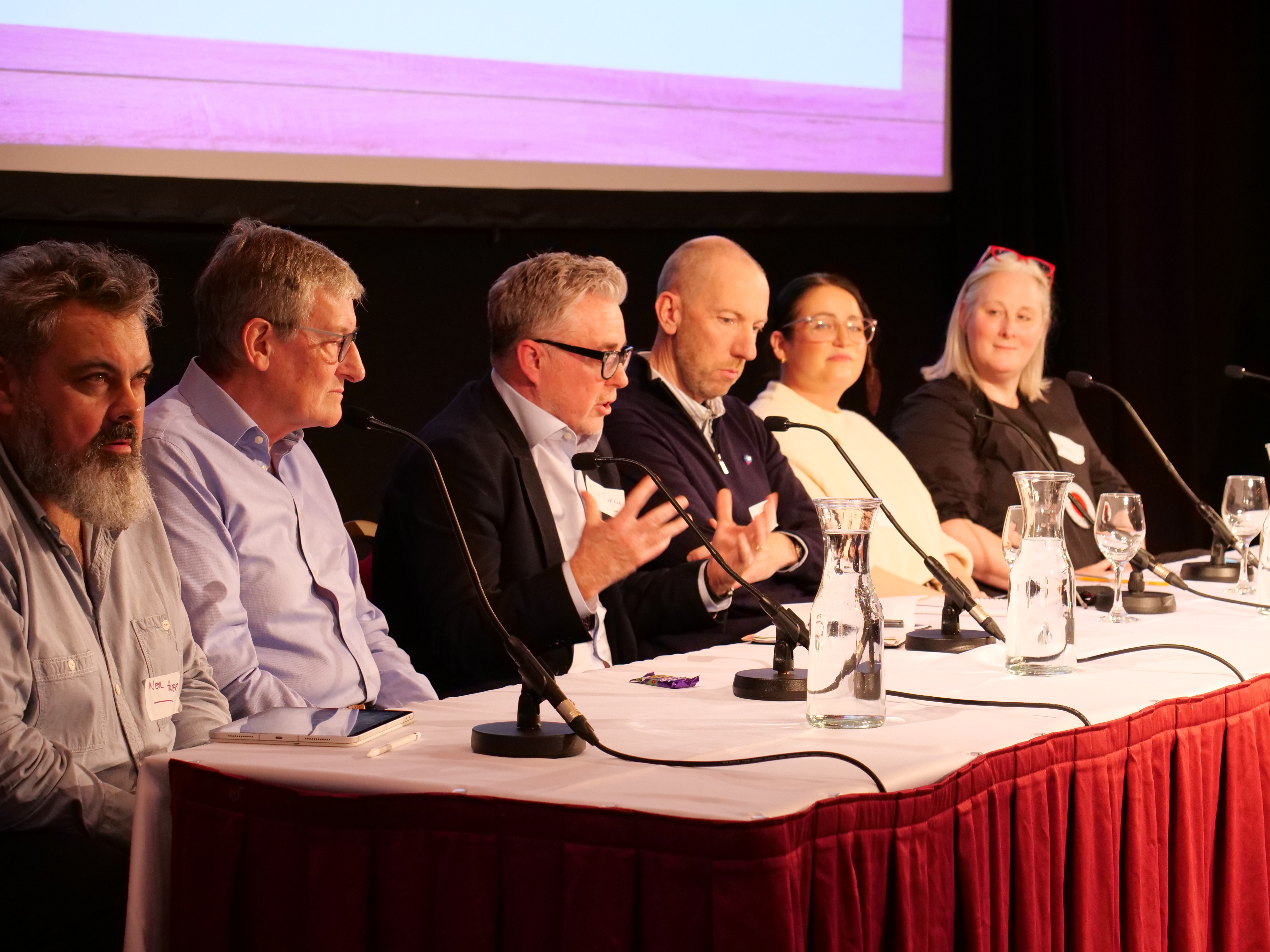Elliot Jackson addressing the conference
